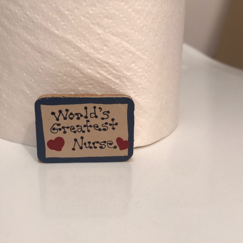 ⚡️FINAL PRICE⚡️ VTG Handmade World’s Greatest Nurse Pin